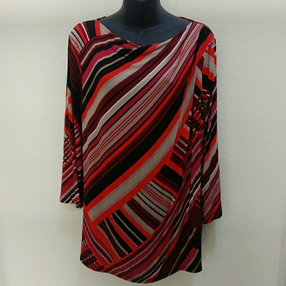 Dana Buchman Long Sleeved Tunic 🍷 - Picture 3 of 7